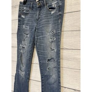 Abercrombie & Fitch Women's Jeans Size 6 Vintage Y2K Low Rise Distressed